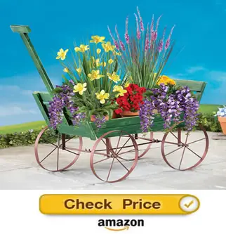 Collections Etc. garden wagon - decorative wagons for the yard
