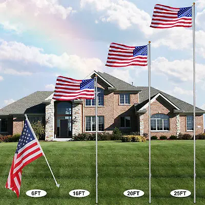 best residential flag pole. Comparison of sizes - How Does Your Garden Mow