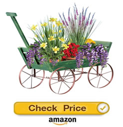 garden wagon - decorative wagons for the yard