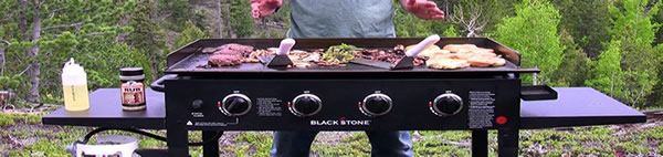 36 inch blackstone griddle in use