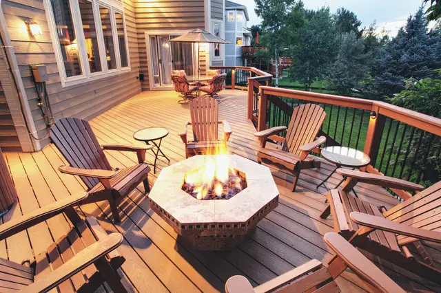 Fire Pit Off Deck Pits patios