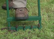 How to Aerate a Lawn by Hand. No Machine Lawn Aeration